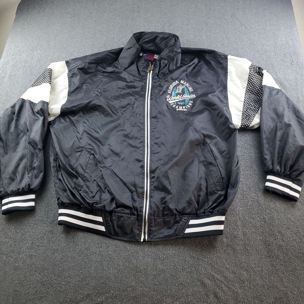Vintage Florida Marlins World Series Champions 1997 Pro Player  Jacket Sz Medium